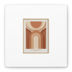 Terracotta Arch Abstract Canvas | Earthy Minimal Poster