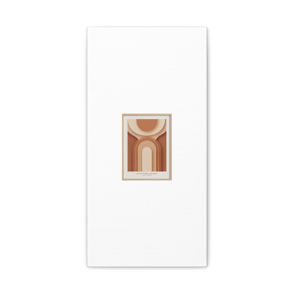 Terracotta Arch Abstract Canvas | Earthy Minimal Poster