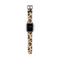 Leopard Print Silicone Watch Band — Beige Animal Pattern Apple/Smartwatch Strap