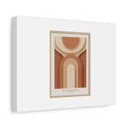 Terracotta Arch Abstract Canvas | Earthy Minimal Poster