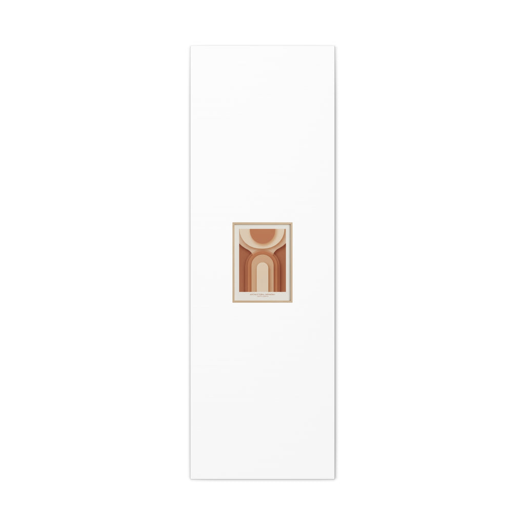 Terracotta Arch Abstract Canvas | Earthy Minimal Poster