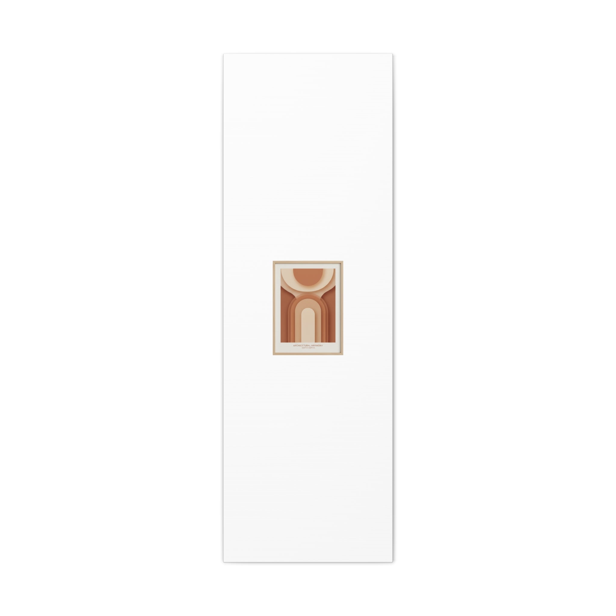 Terracotta Arch Abstract Canvas | Earthy Minimal Poster