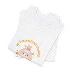 Cute Kawaii Bunny Tee — "Just Keep Moving Forward" Graphic T-Shirt