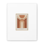 Terracotta Arch Abstract Canvas | Earthy Minimal Poster