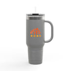 Insulated Travel Mug — "Manifest It" 40oz Tumbler with Lid & Straw