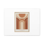 Terracotta Arch Abstract Canvas | Earthy Minimal Poster