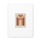 Terracotta Arch Abstract Canvas | Earthy Minimal Poster