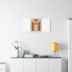 Terracotta Arch Abstract Canvas | Earthy Minimal Poster