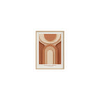 Terracotta Arch Abstract Sticker | earthy minimal, warm neutral shapes