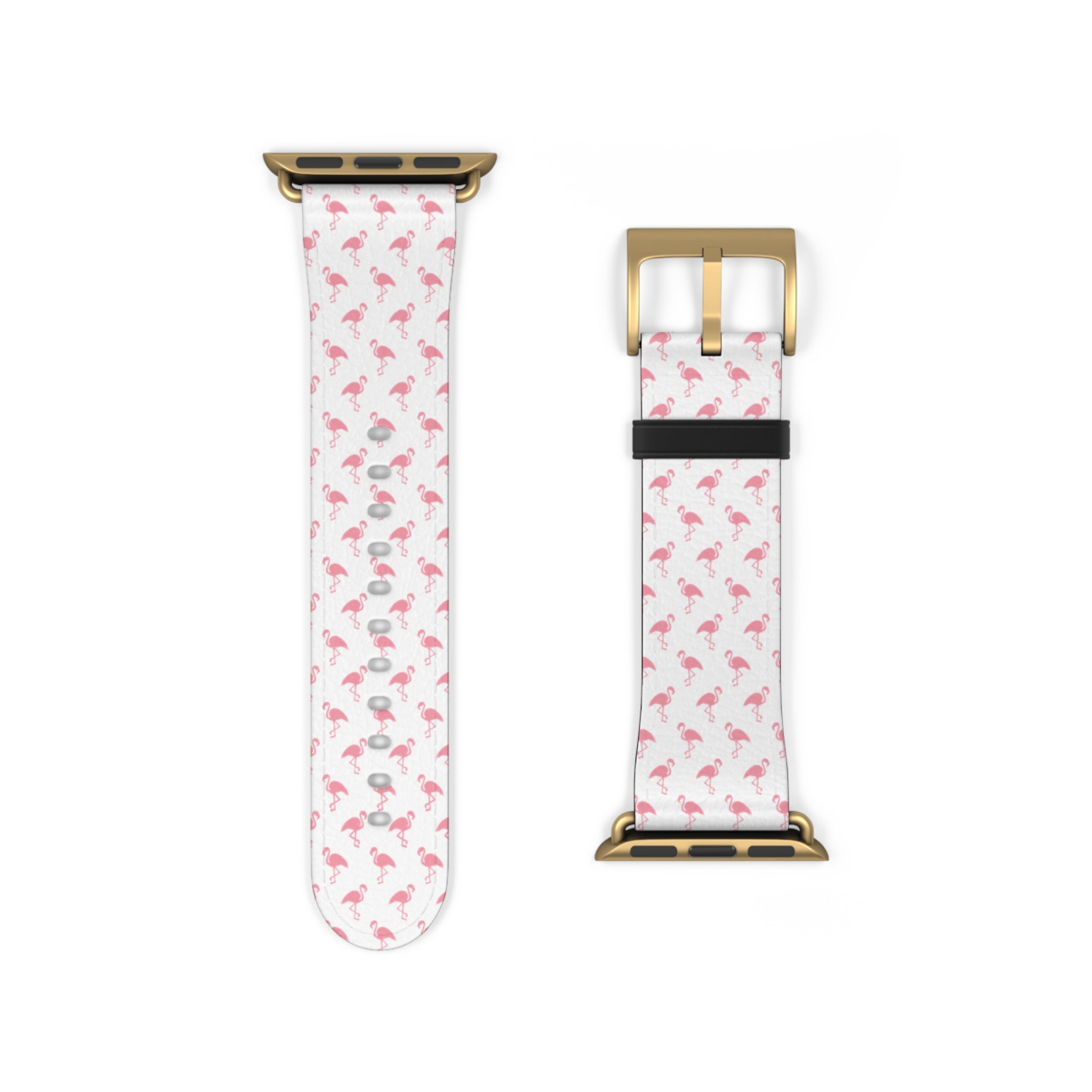 Pink Flamingo Pattern Watch Band — Cute Tropical Apple Watch Strap
