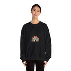 Neutral Rainbow Arc Sweatshirt | muted rainbow, boho desert arc