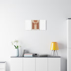 Terracotta Arch Abstract Canvas | Earthy Minimal Poster