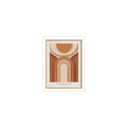 Terracotta Arch Abstract Sticker | earthy minimal, warm neutral shapes