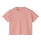 Summer Vibes Boxy Tee – Pastel Abstract Back Graphic