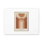 Terracotta Arch Abstract Canvas | Earthy Minimal Poster