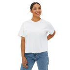 Summer Vibes Boxy Tee – Pastel Abstract Back Graphic