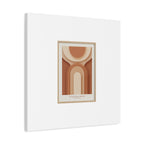 Terracotta Arch Abstract Canvas | Earthy Minimal Poster