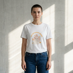 Cute Kawaii Bunny Tee — "Just Keep Moving Forward" Graphic T-Shirt