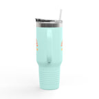 Insulated Travel Mug — "Manifest It" 40oz Tumbler with Lid & Straw