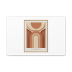 Terracotta Arch Abstract Canvas | Earthy Minimal Poster