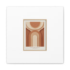 Terracotta Arch Abstract Canvas | Earthy Minimal Poster