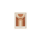 Terracotta Arch Abstract Sticker | earthy minimal, warm neutral shapes