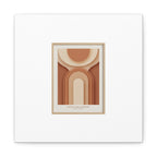 Terracotta Arch Abstract Canvas | Earthy Minimal Poster