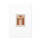 Terracotta Arch Abstract Canvas | Earthy Minimal Poster