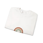Neutral Rainbow Arc Sweatshirt | muted rainbow, boho desert arc