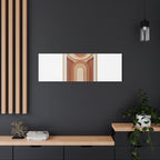 Terracotta Arch Abstract Canvas | Earthy Minimal Poster