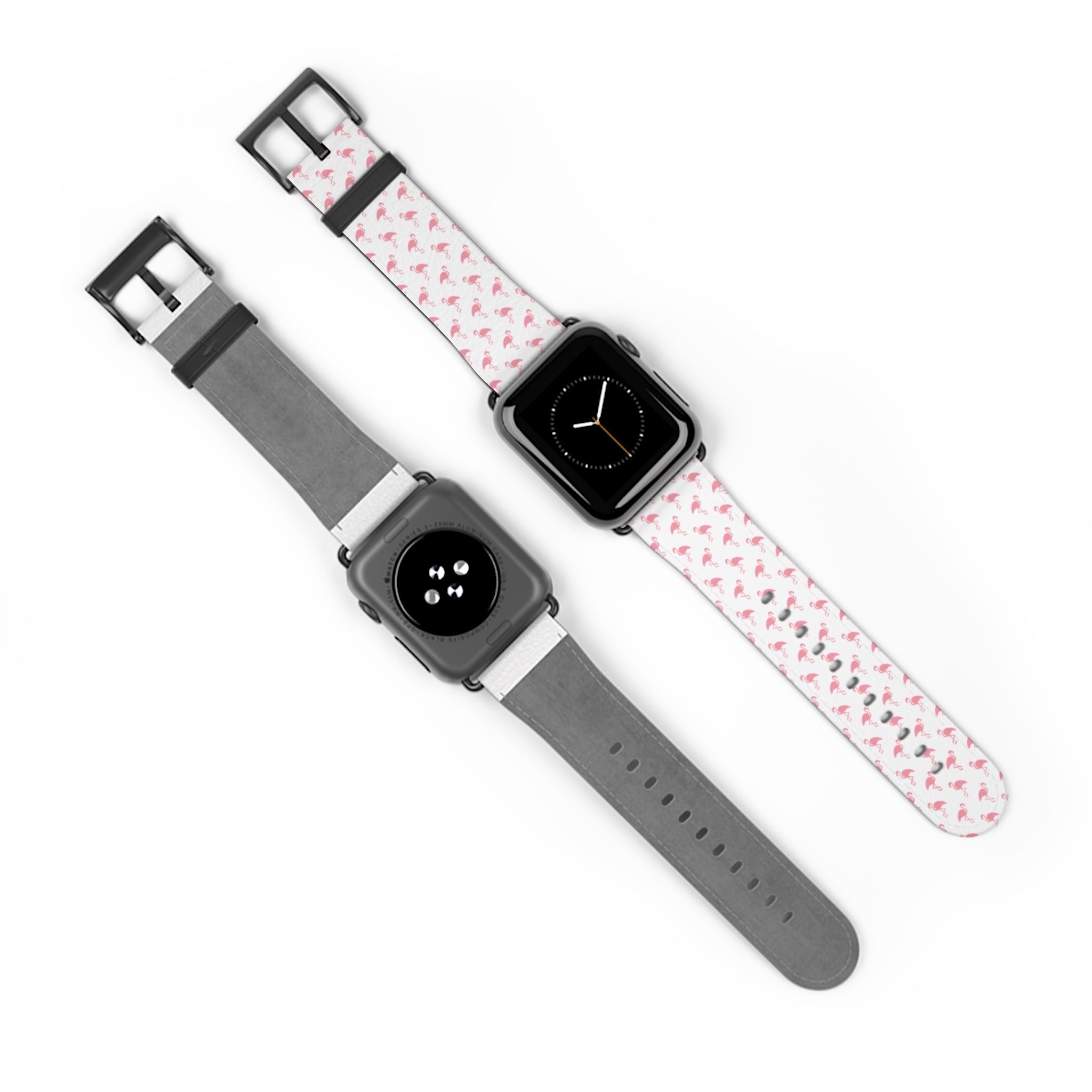 Pink Flamingo Pattern Watch Band — Cute Tropical Apple Watch Strap