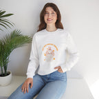 Crewneck Sweatshirt — Cute Kawaii Stars Design "Just Keep Moving Forward"