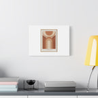 Terracotta Arch Abstract Canvas | Earthy Minimal Poster