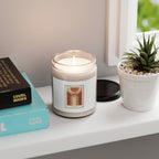 Terracotta Abstract Arch Candle, Soy Jar Candle | Warm Neutral Clay Tone Decor