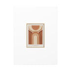 Terracotta Arch Abstract Canvas | Earthy Minimal Poster