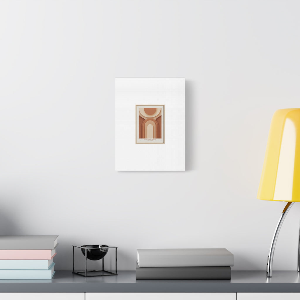 Terracotta Arch Abstract Canvas | Earthy Minimal Poster