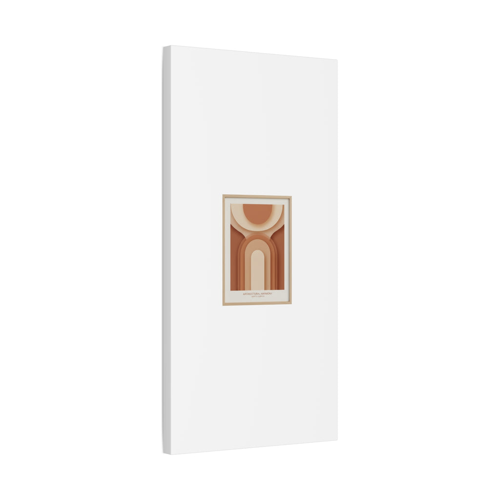 Terracotta Arch Abstract Canvas | Earthy Minimal Poster