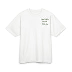 ELVAE Cool Girls Drink Matcha Tee – White Cotton Graphic T-Shirt