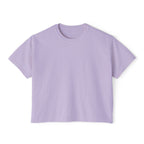 Summer Vibes Boxy Tee – Pastel Abstract Back Graphic