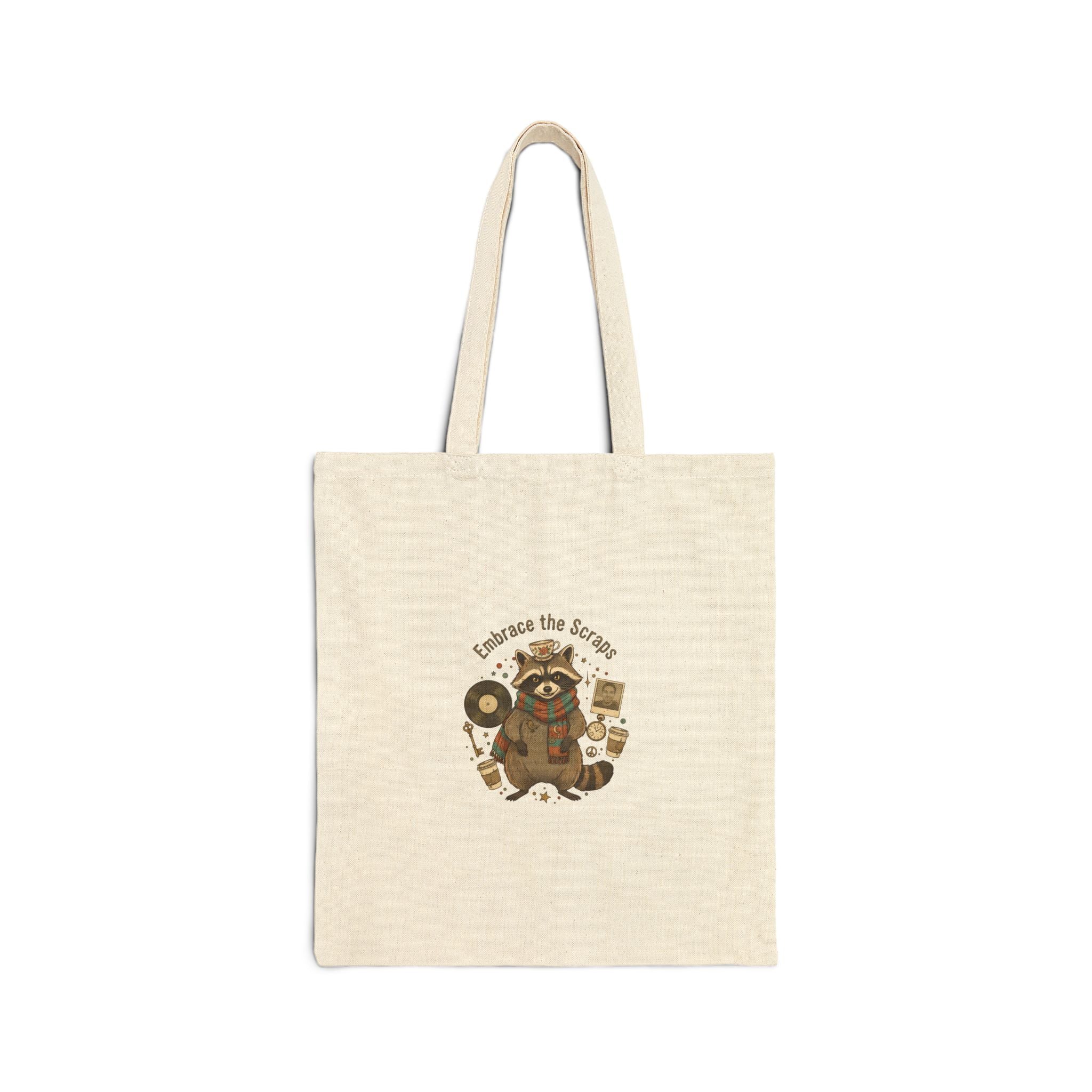 Trash Panda Raccoon Illustration Tote | Scavenger Chic, Possum Design