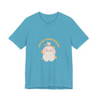 Cute Kawaii Bunny Tee — "Just Keep Moving Forward" Graphic T-Shirt