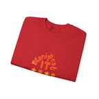 Manifest It Sweatshirt — Retro Flower Graphic Crewneck