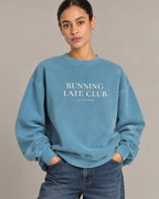 Running Late Club Heavyweight Crewneck