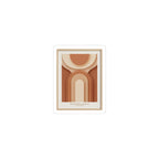 Terracotta Arch Abstract Sticker | earthy minimal, warm neutral shapes