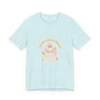 Cute Kawaii Bunny Tee — "Just Keep Moving Forward" Graphic T-Shirt