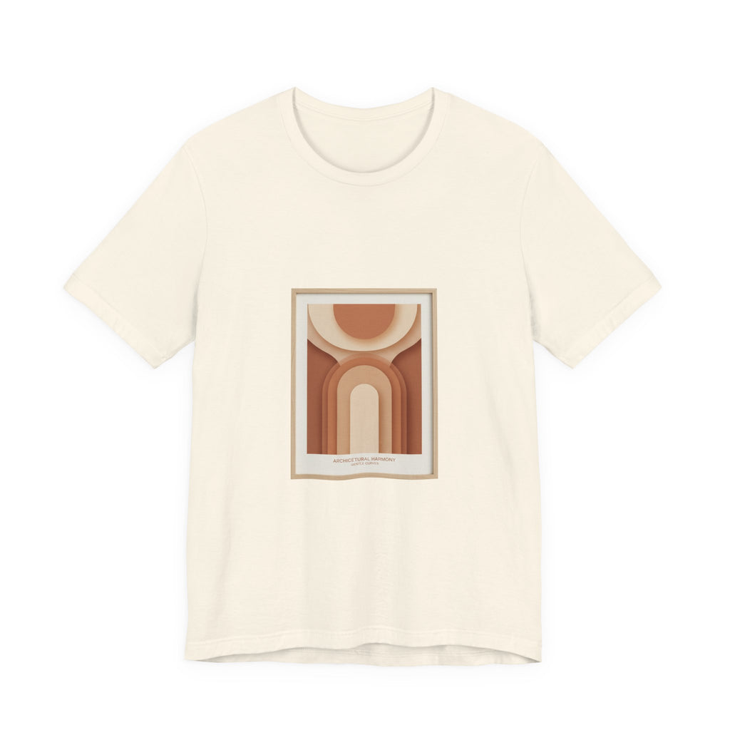 Terracotta Arch Abstract Tee | clay tone art, warm neutral shapes