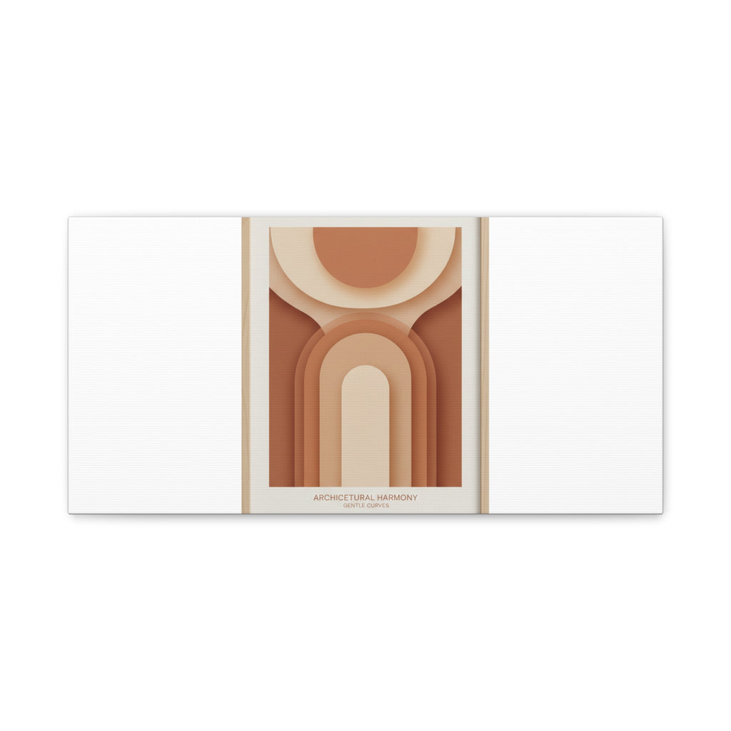 Terracotta Arch Abstract Canvas | Earthy Minimal Poster