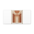 Terracotta Arch Abstract Canvas | Earthy Minimal Poster