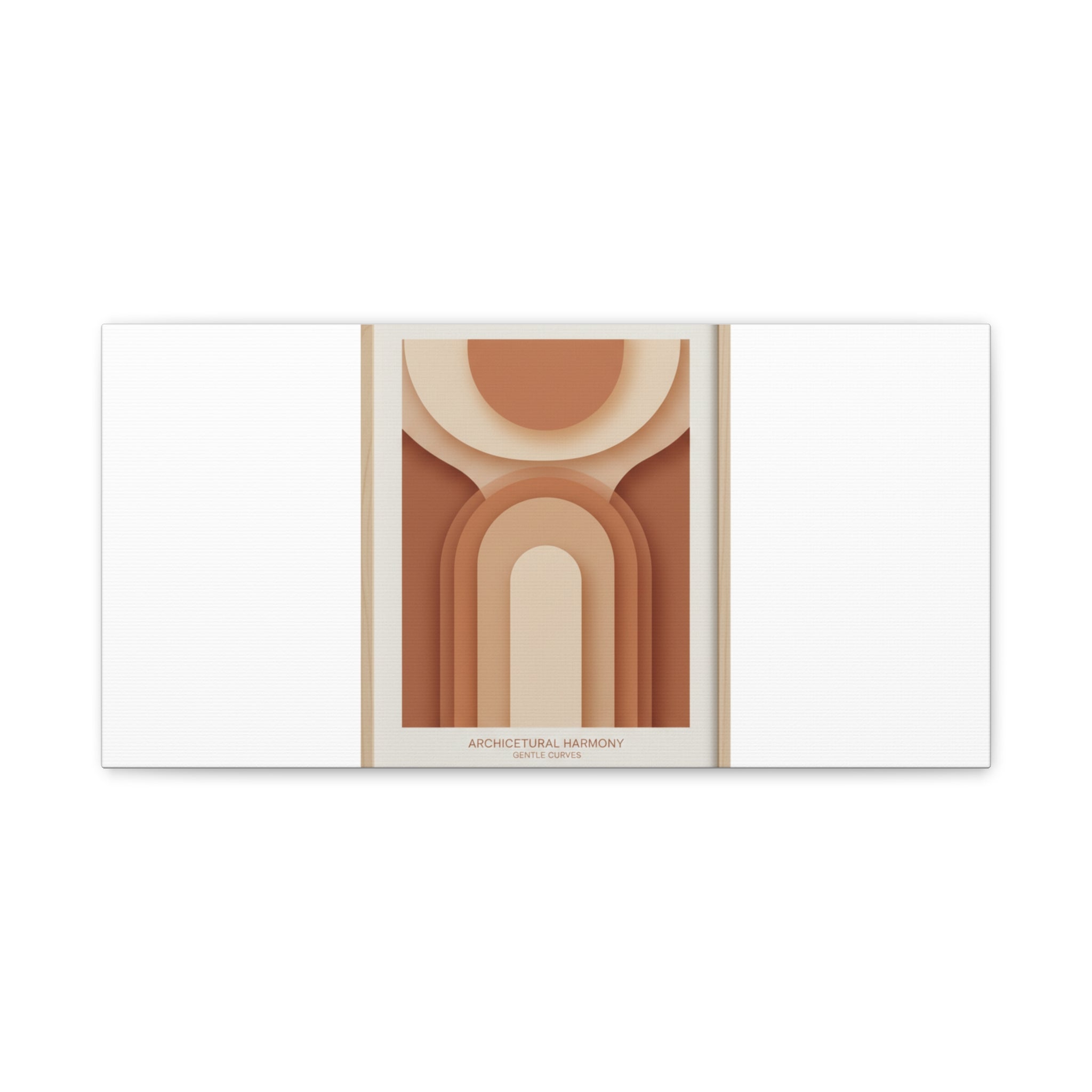Terracotta Arch Abstract Canvas | Earthy Minimal Poster