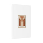 Terracotta Arch Abstract Canvas | Earthy Minimal Poster